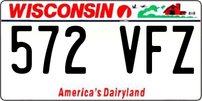 WI license plate 572VFZ