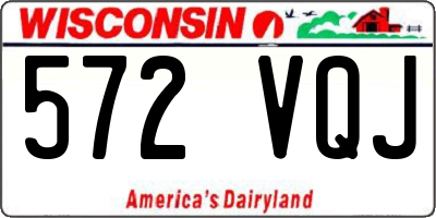WI license plate 572VQJ
