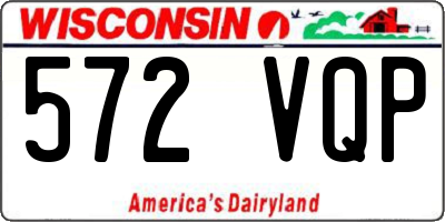 WI license plate 572VQP