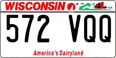 WI license plate 572VQQ