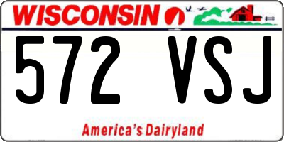 WI license plate 572VSJ