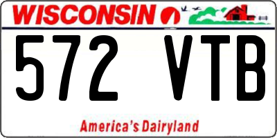 WI license plate 572VTB