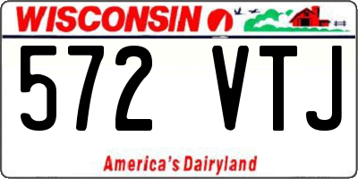 WI license plate 572VTJ