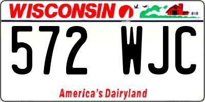 WI license plate 572WJC