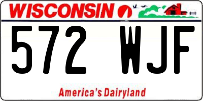 WI license plate 572WJF