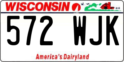 WI license plate 572WJK