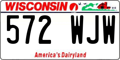 WI license plate 572WJW