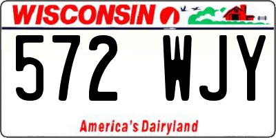 WI license plate 572WJY
