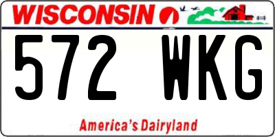 WI license plate 572WKG