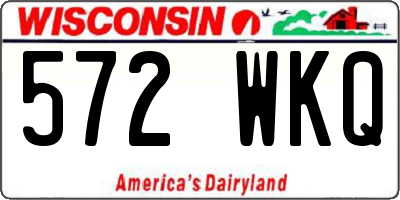 WI license plate 572WKQ