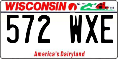 WI license plate 572WXE