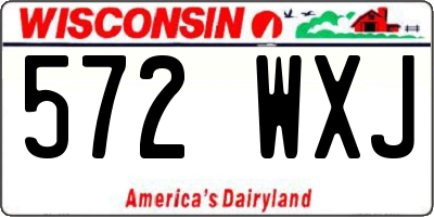 WI license plate 572WXJ