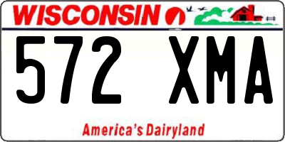 WI license plate 572XMA
