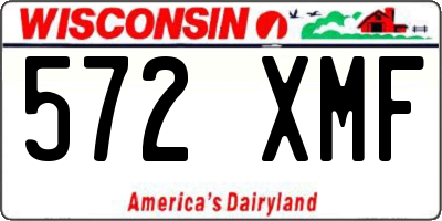 WI license plate 572XMF