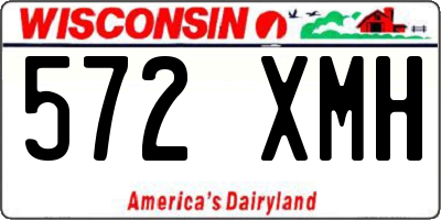 WI license plate 572XMH