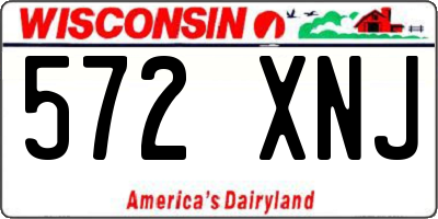 WI license plate 572XNJ