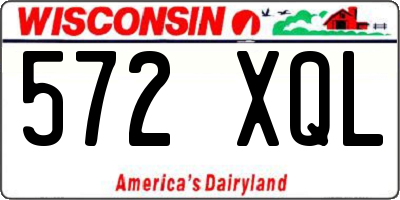 WI license plate 572XQL