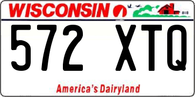 WI license plate 572XTQ