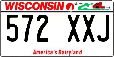 WI license plate 572XXJ