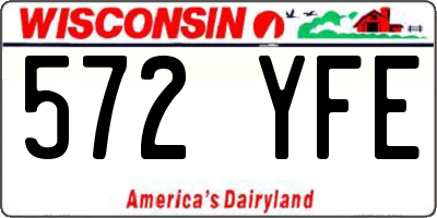 WI license plate 572YFE