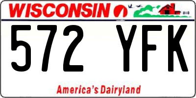 WI license plate 572YFK