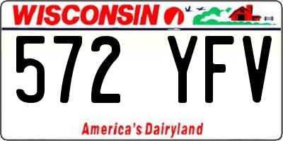 WI license plate 572YFV