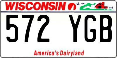 WI license plate 572YGB