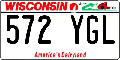 WI license plate 572YGL