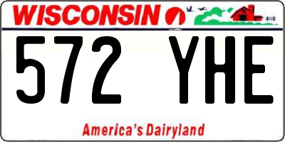 WI license plate 572YHE