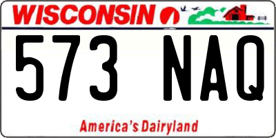 WI license plate 573NAQ