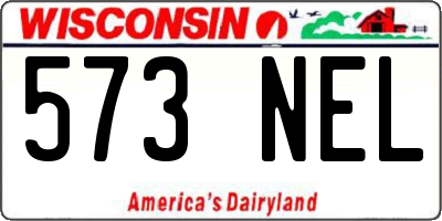 WI license plate 573NEL