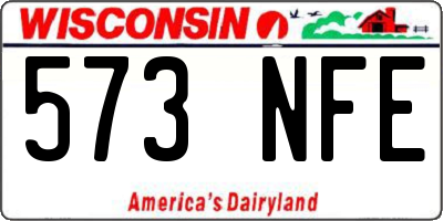 WI license plate 573NFE