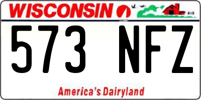 WI license plate 573NFZ