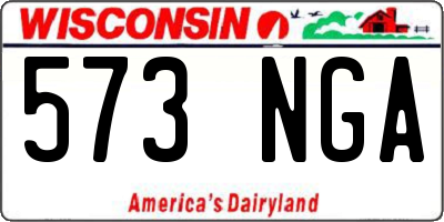 WI license plate 573NGA