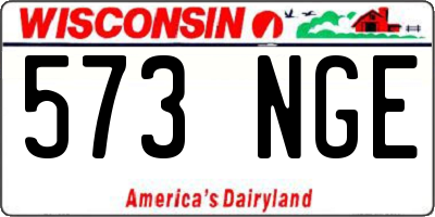 WI license plate 573NGE