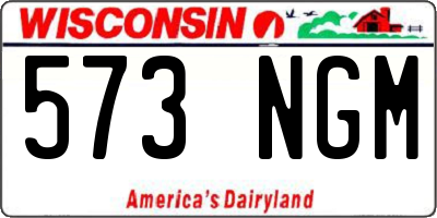 WI license plate 573NGM