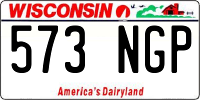 WI license plate 573NGP