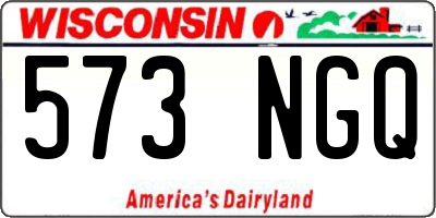 WI license plate 573NGQ