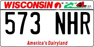 WI license plate 573NHR