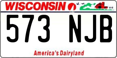 WI license plate 573NJB