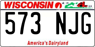 WI license plate 573NJG