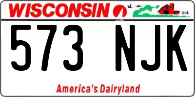 WI license plate 573NJK