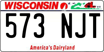 WI license plate 573NJT