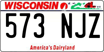 WI license plate 573NJZ