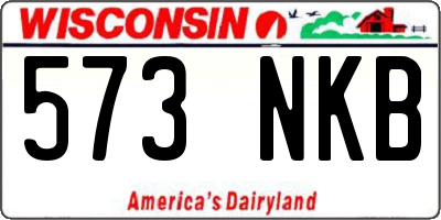 WI license plate 573NKB