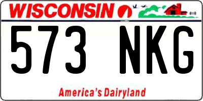 WI license plate 573NKG