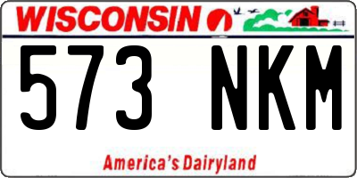 WI license plate 573NKM