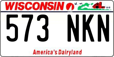 WI license plate 573NKN