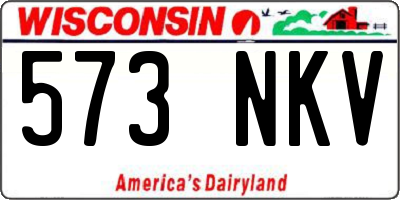 WI license plate 573NKV