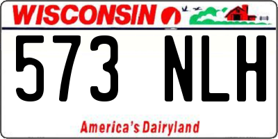 WI license plate 573NLH